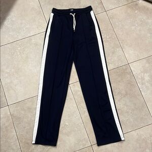GAP Blue and White Vintage Style Joggers with Elastic Waistband Size Small Tall